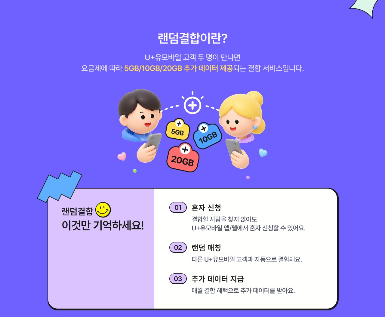 신청은 간단하게, 데이터는 든든하게